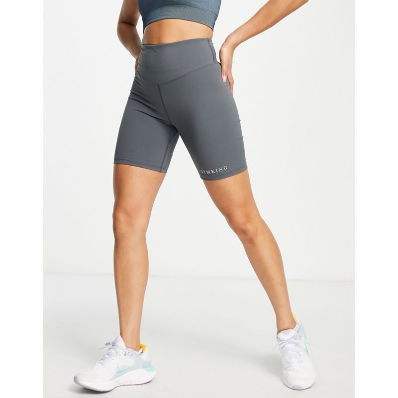 1bHl1 Activewear Gym King - Dynamic - Pantaloncini grigio acciaio 