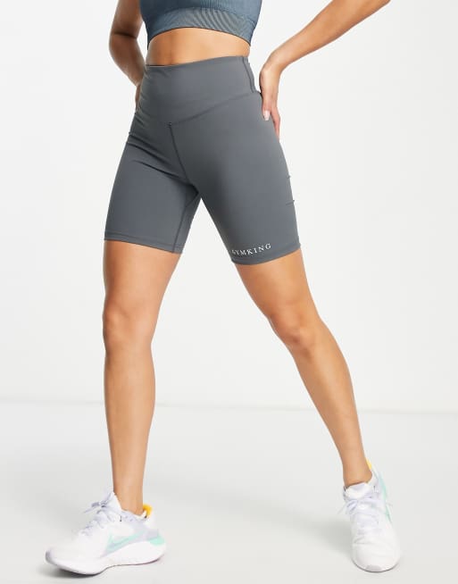 Gym King - Dynamic - Short in staalgrijs 