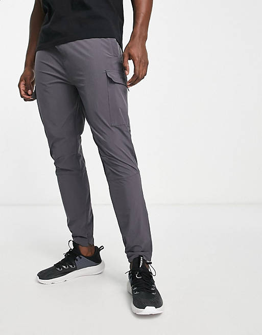 Gym King Elevate woven utility trackies in grey