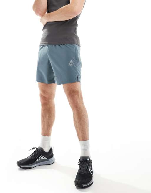 Gym King Energy 6 inch shorts in petrol blue