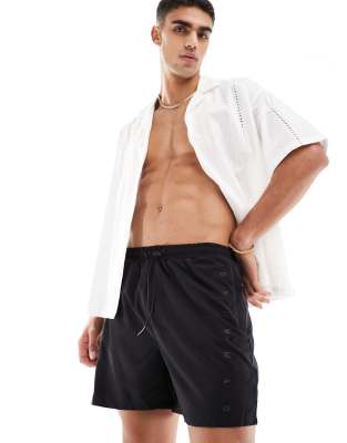 Gym King Force swim shorts in black - ASOS Price Checker