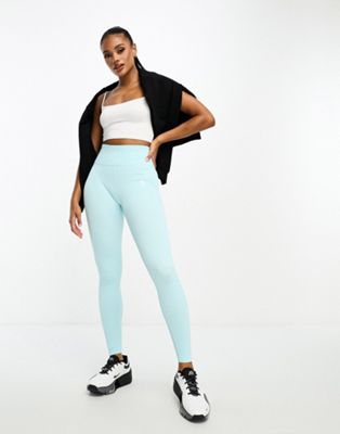 Gym King Formation seamless ribbed leggings in light blue - ASOS Price Checker