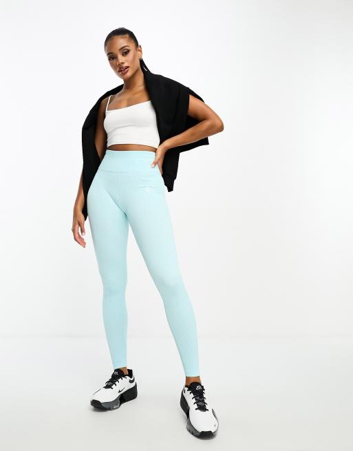 ASOS Seamless leggings With Branded Waistband in Blue