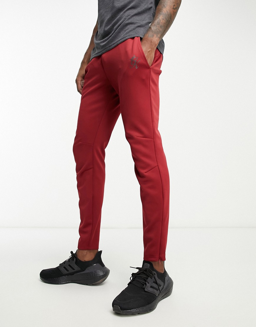 Gym King Fundamental lightweight poly jogger in red