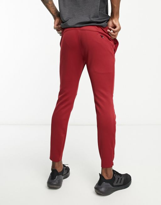 Gym King Fundamental lightweight poly jogger in red