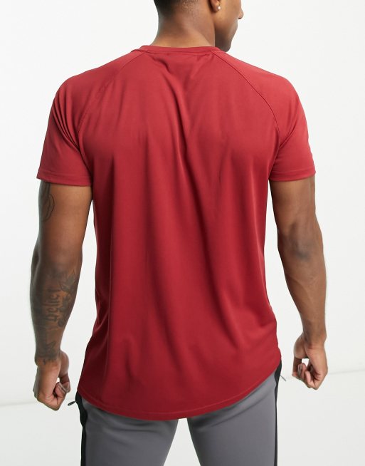 gym red nike shirt