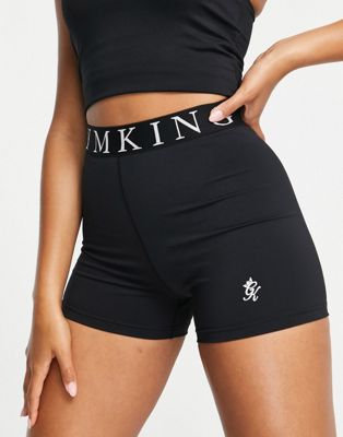 Gym King Impact 3 inch booty shorts in black