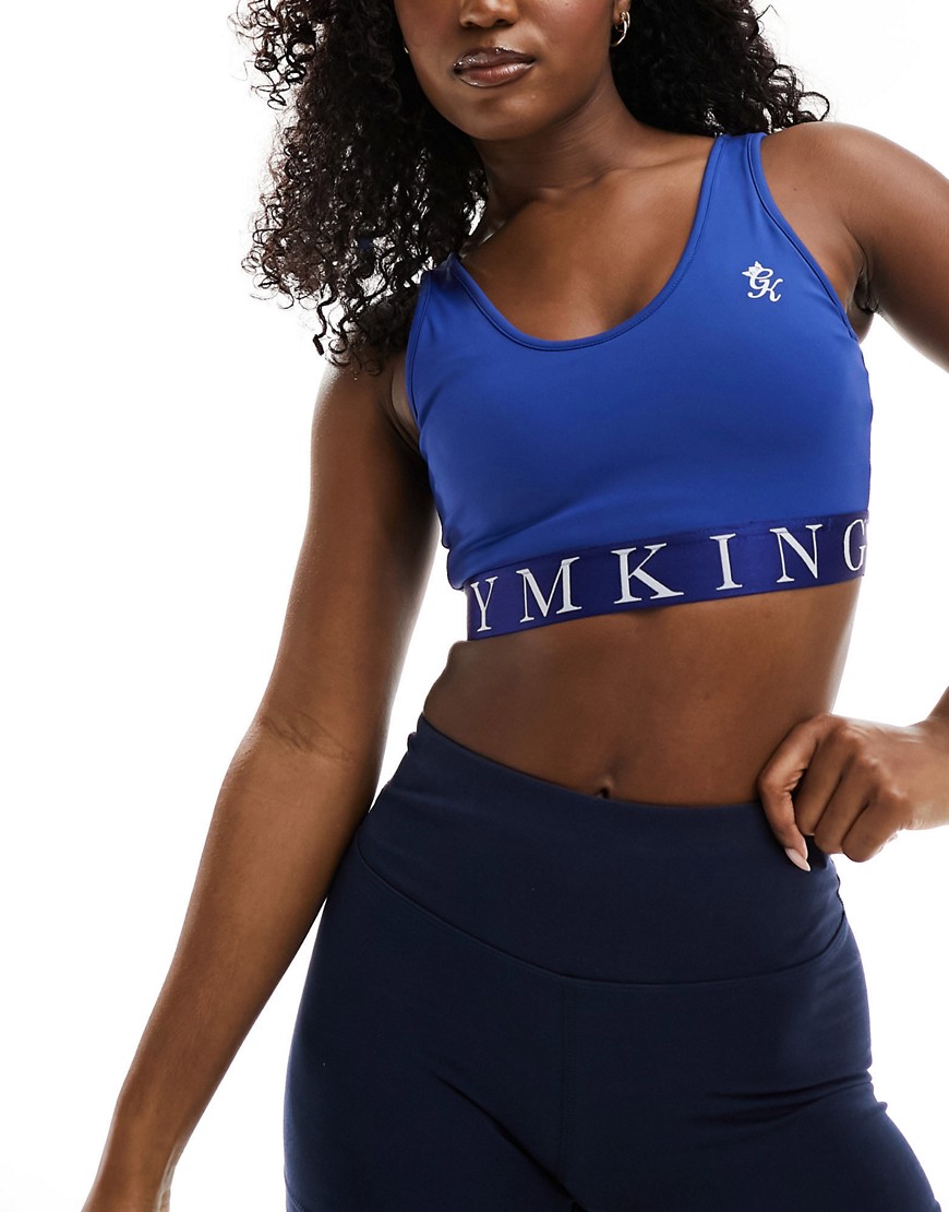 Gym King Impact sports bra in blue