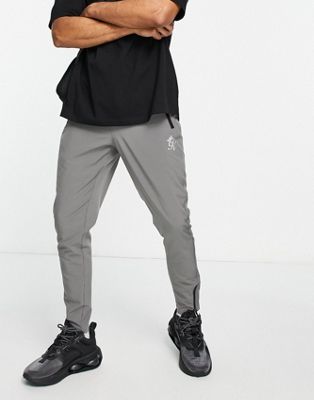 Gym King Impact taped woven joggers in slate grey