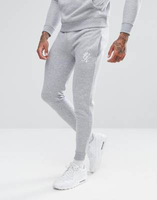 mens grey gym king tracksuit