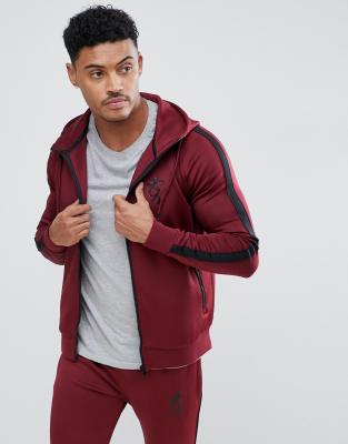 gym king burgundy hoodie