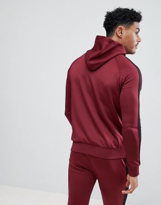 gym king burgundy hoodie