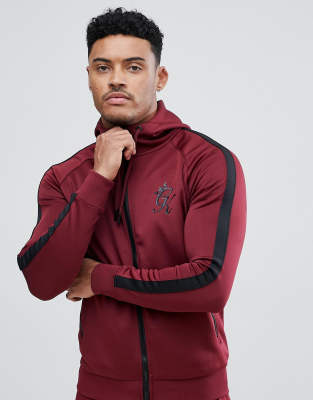 gym king tracksuit burgundy