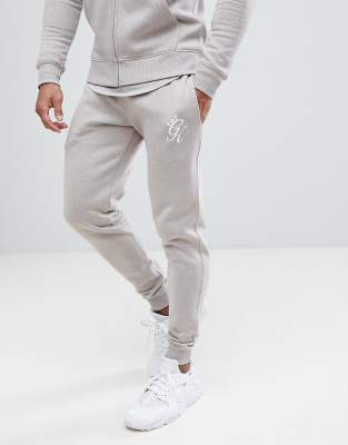 gym king grey marl joggers