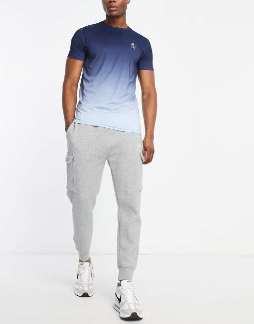 Gym King ombre t-shirt in navy, 4 of 4