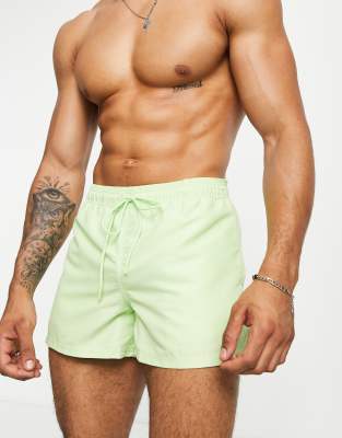 Gym King Gym King performance swim shorts in citrus green