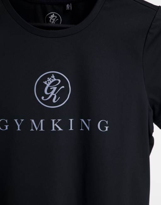 Gym King Pro logo t-shirt in black , 3 of 4