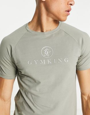 Gym King Pro logo t-shirt in olive