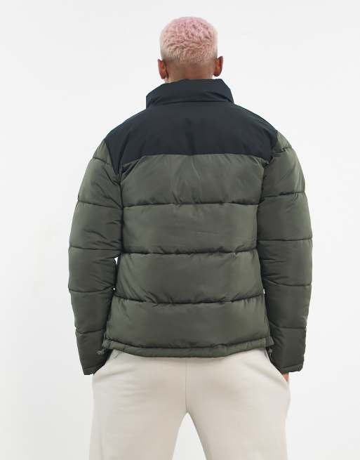 Gym King - Resolute - Uniseks pufferjack in zwart en kaki , 2 van 4
