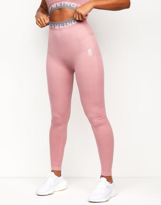 Gym King - Rosamelerede sømløse leggings 