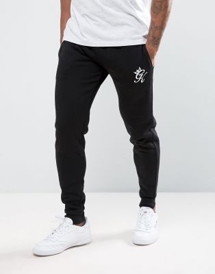 skinny fit black joggers