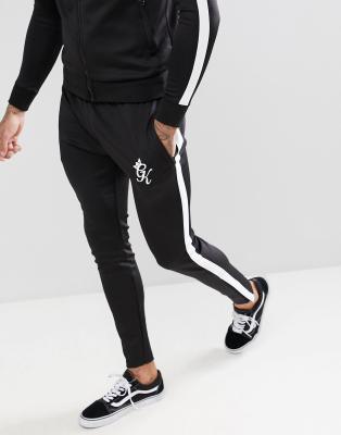 gym king black joggers