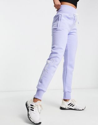 Gym King Sky high waisted joggers in pale blue