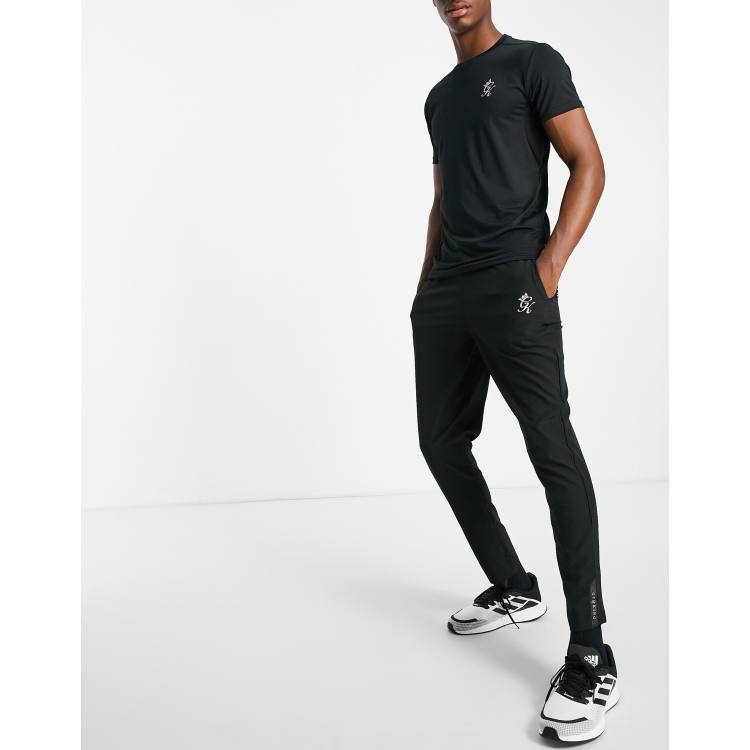 Gym king clearance tracksuit bottoms black