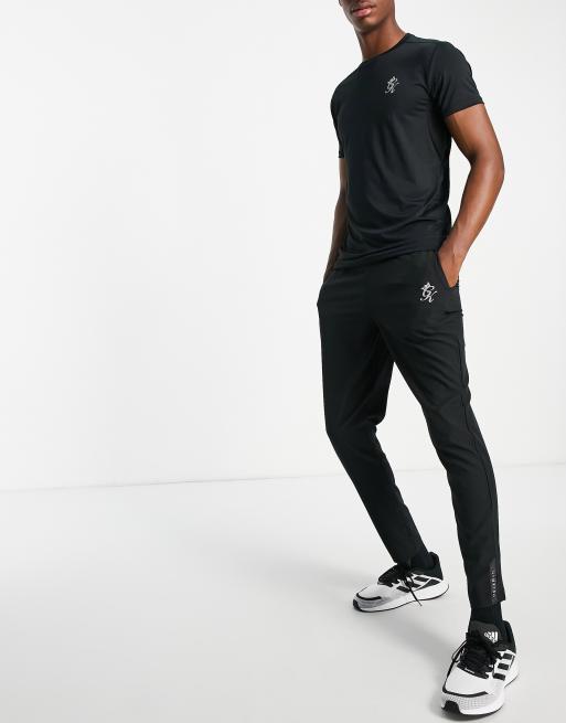 Black gym joggers hot sale