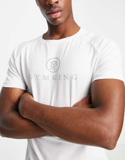 Gym king white t on sale shirt