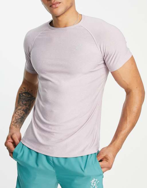 Gym King tshirt in lavender marl ASOS