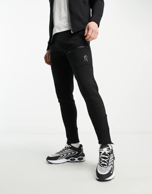 Gym King Traction trackies in black