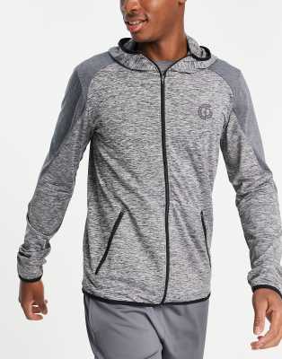 GymPro Apparel active running hoodie in grey