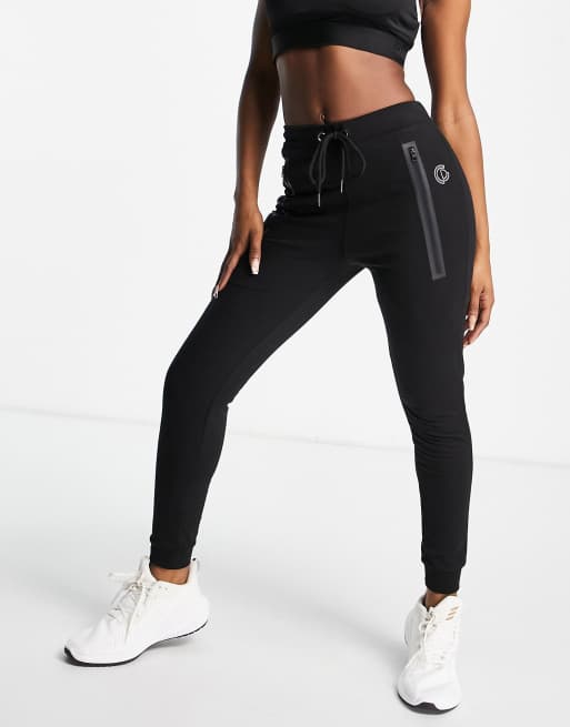 GymPro Apparel – Czarne dopasowane joggersy