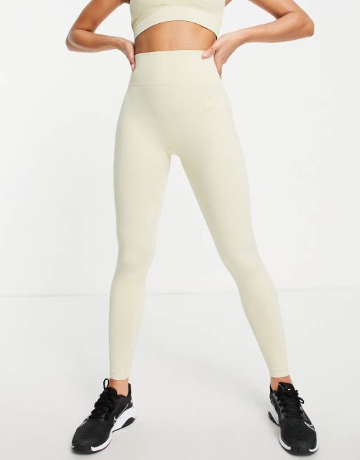 GymPro Apparel flow sports leggings in cream