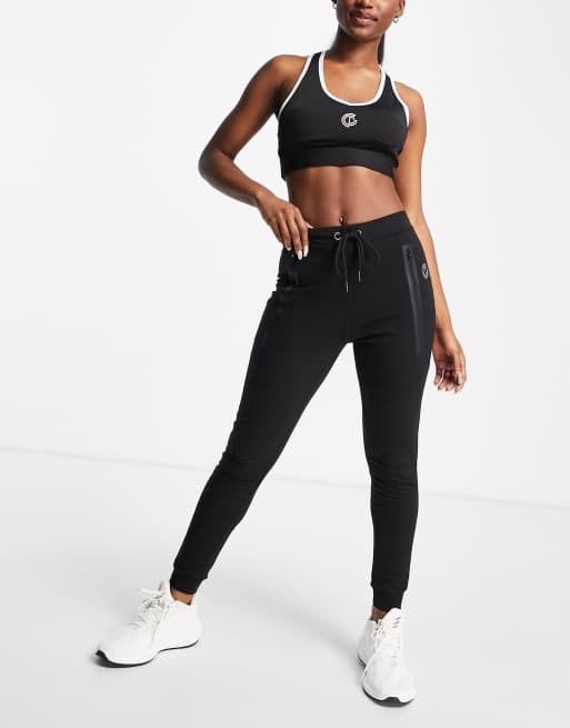 GymPro Apparel luxury fitted trackies in black ASOS