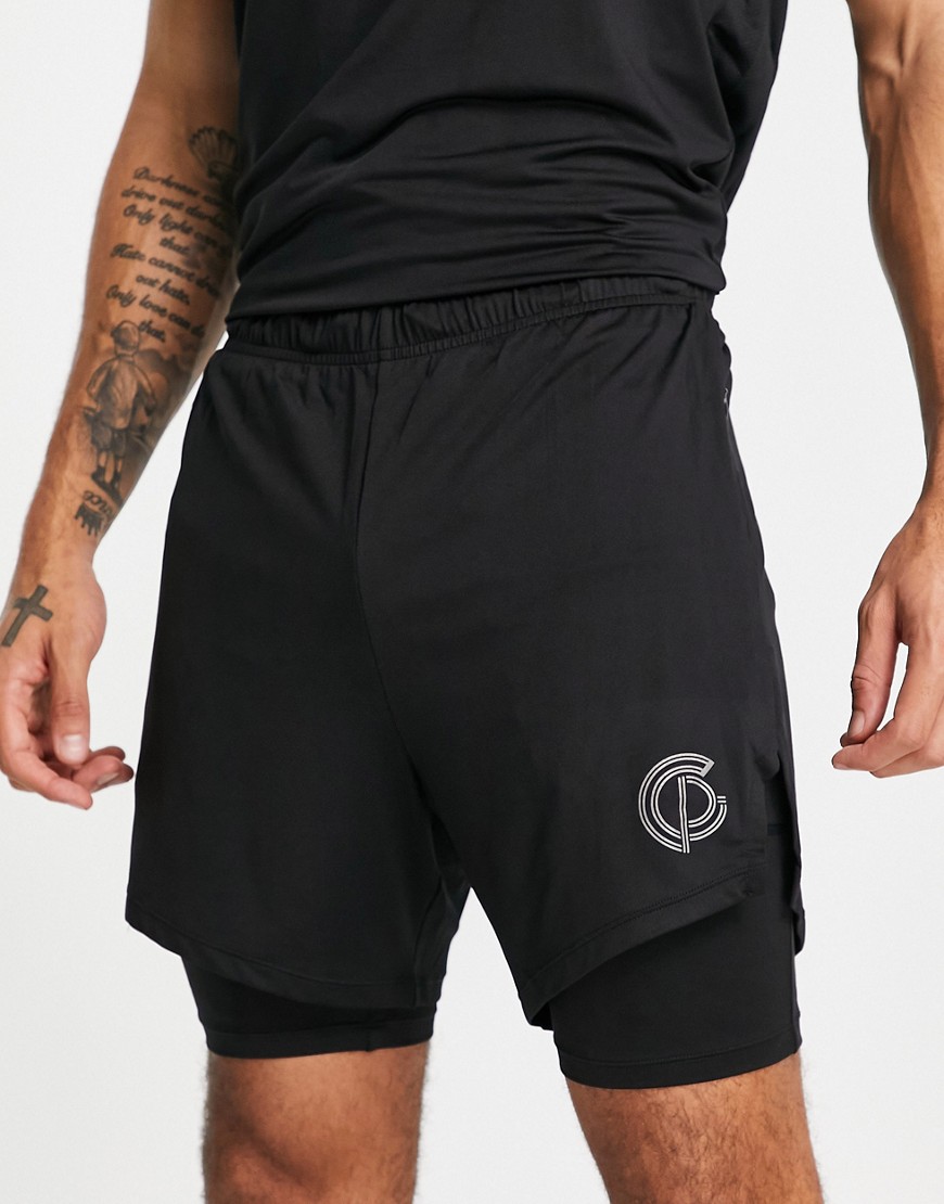 GYM PRO GymPro Apparel performance 2 in 1 training shorts in black - part of a set