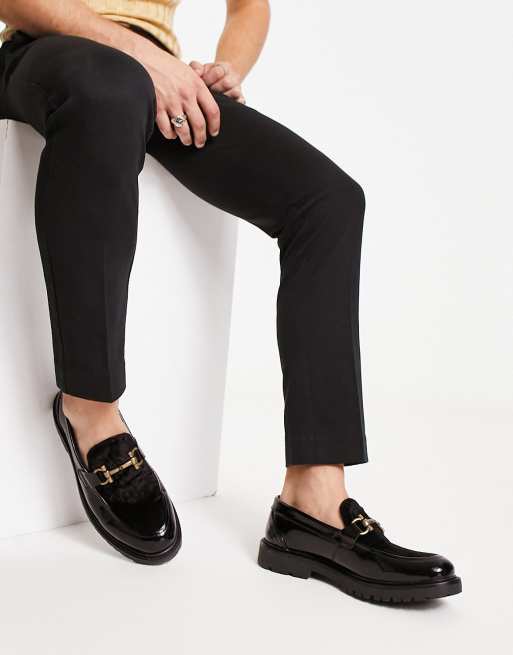 H By Hudson – Anakin – Svarta loafers i sammet, endast hos ASOS 