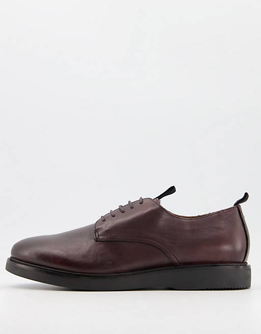 H by Hudson barnstable lace up shoes in burgundy leather