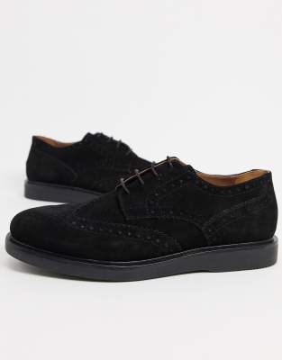 black suede brogues