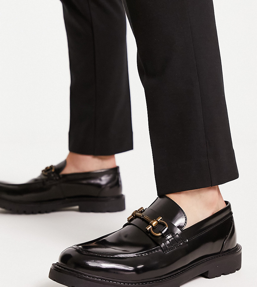 H By Hudson Exclusive Alevero Loafers In Black Hi Shine Leather
