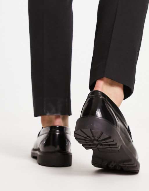 H by Hudson Exclusive Alevero loafers in black hi shine leather , 4 of 4