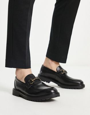 H by Hudson Exclusive Alevero loafers in black leather