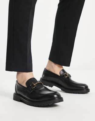 H By Hudson Exclusive Alevero Loafers In Black Leather