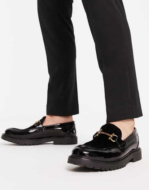 H by Hudson Exclusive – Anakin – Czarne aksamitne loafersy , 3 z 4