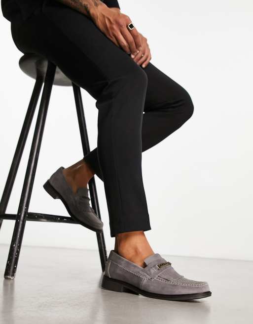 H by Hudson Exclusive Archer loafers in white leather