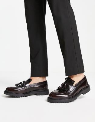 Mocassins Homme JACK & JONES Jfwtim En Cuir Brillant | Semelle Caoutchouc | Coupe Classique Et Confortable - 4