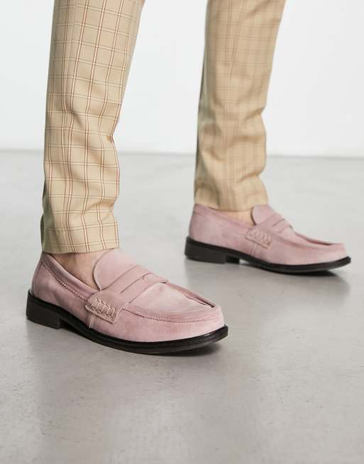 Blush cheap pink loafers