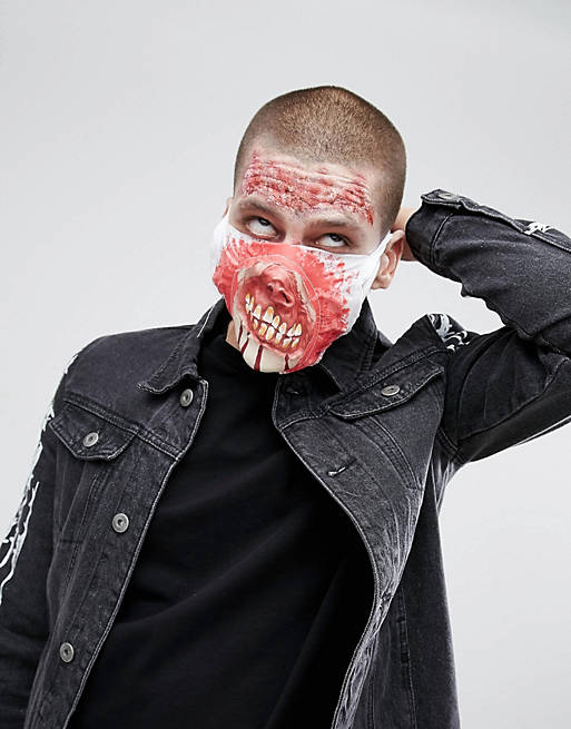 Halloween Zombie MD Blood Face Mask