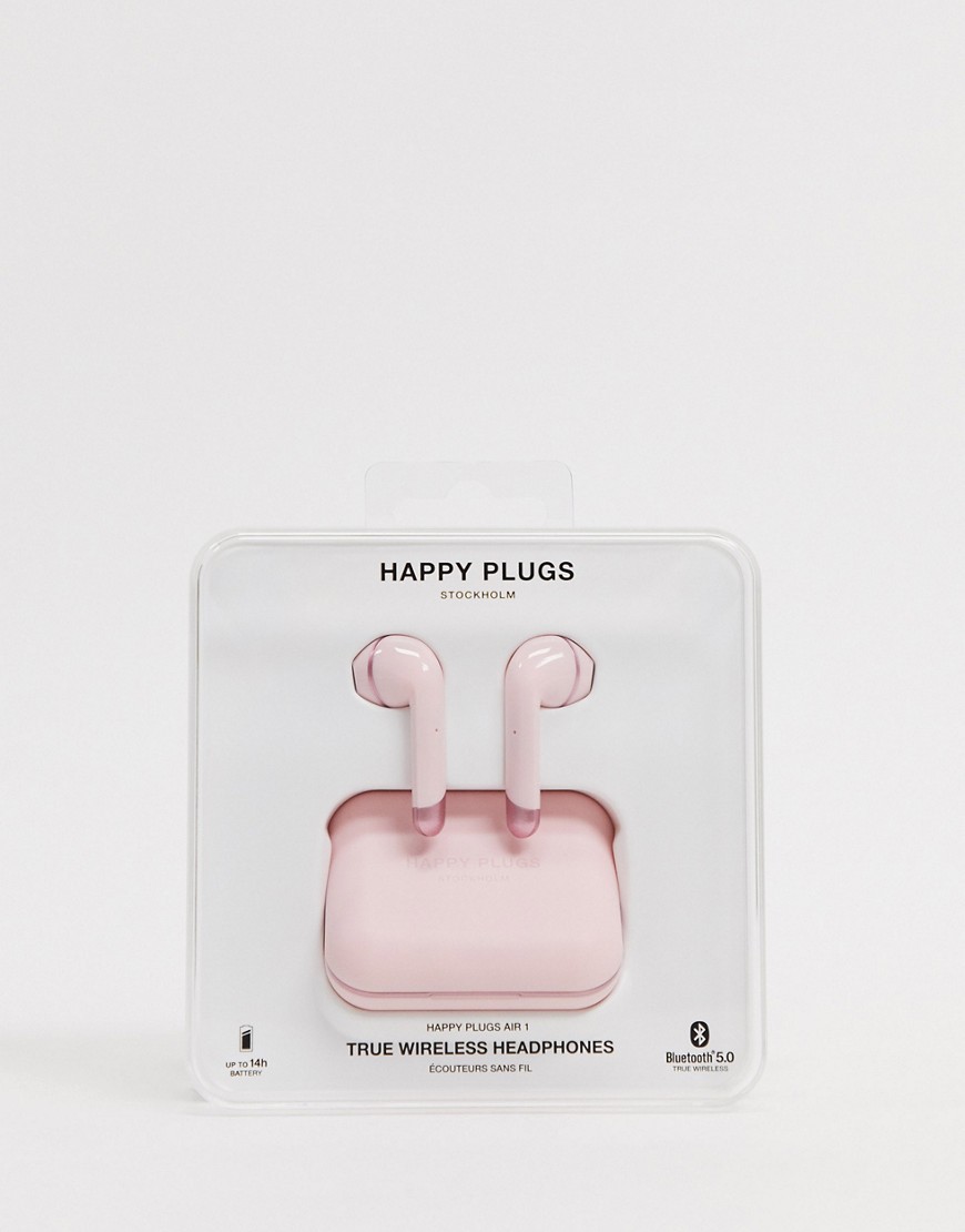 Happy Plugs – AIR 1 – Rosa hörlurar-Ingen färg